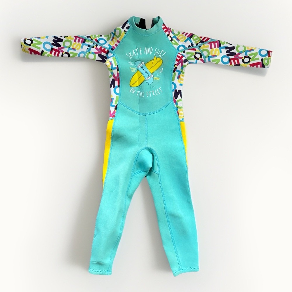 Dive & Sail Kids Wetsuit Thermal Neoprene One Piece Long Sleeve M 30.9-39.7 lbs‎